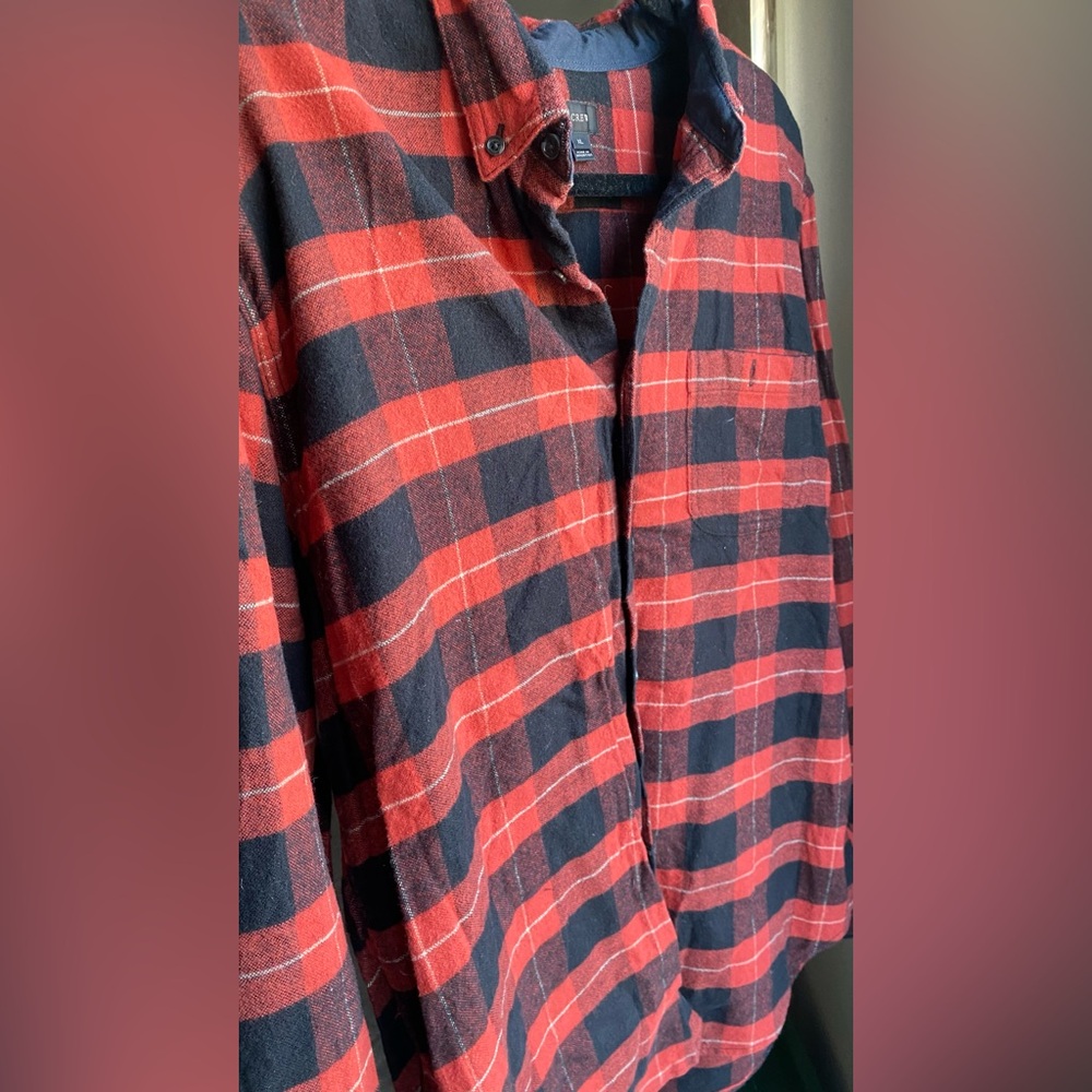 J. Crew flannel with elbow pads